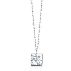 AUTHENTIC T&Co Square Notes Necklace